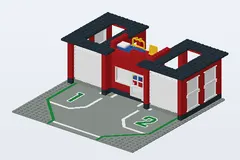 Mid-build preview of Fire Station