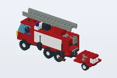Mid-build preview of Hook and Ladder Truck
