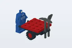 Mid-build preview of Road Repair Set