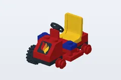 Mid-build preview of Fire Chief's Car