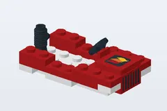 Mid-build preview of Fire Chief's Car