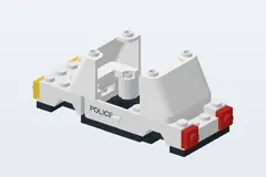 Mid-build preview of Police Car