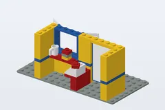 Mid-build preview of Burger Stand