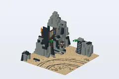 Mid-build preview of Bandit's Secret Hide-Out