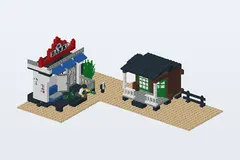 Mid-build preview of Gold City Junction