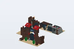Mid-build preview of Fort Legoredo