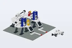 Mid-build preview of Cosmic Laser Launcher