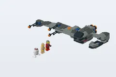 Mid-build preview of B-wing at Rebel Control Center