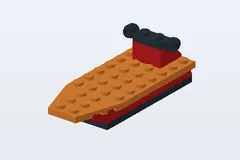 Mid-build preview of Orange Speedboat