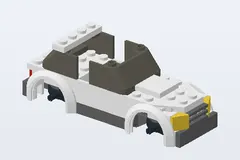 Mid-build preview of Police Car, Black Logo