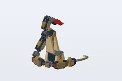 Mid-build preview of Cursed Cobra Statue