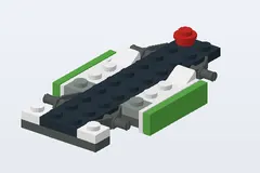 Mid-build preview of Lime/Black Racer