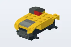Mid-build preview of Yellow/Black Racer