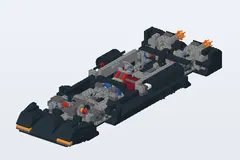 Mid-build preview of The Batmobile Ultimate Collectors' Edition