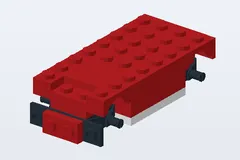 Mid-build preview of Red Racer Polybag