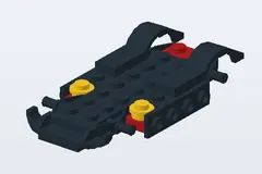 Mid-build preview of Black Racer Polybag