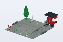 Mid-build preview of Manual Road Crossing