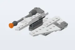 Mid-build preview of Mini Snowspeeder