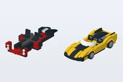 Mid-build preview of Cruncher Block & Racer X