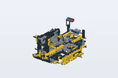 Mid-build preview of Motorized Bulldozer