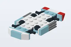 Mid-build preview of Blue Renegade